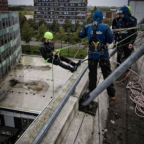 Abseilen mbo studenten